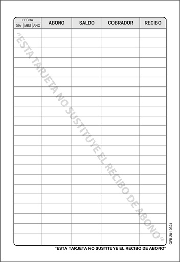 [ORI-201-0] CARNET DE PAGO