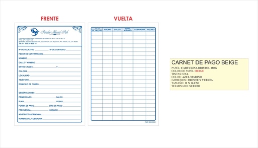 [PMP-208-0] CARNET DE PAGOS CONTABLE