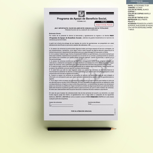 [TIJ-204-0] CONSTANCIA DE ENRUTAMIENTO