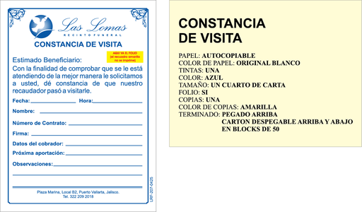 [LRF-207-0] CONSTANCIA DE VISITA