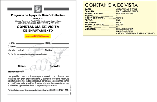[LEO-203-0] CONSTANCIA DE VISITA DE ENRUTAMIENTO