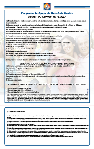 [MZT-106-0] CONTRATO ELITE