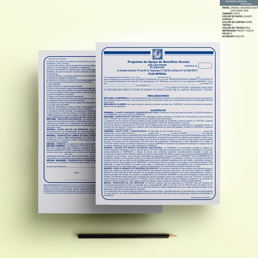 [SLP-103-0] CONTRATO PLAN IMPERIAL AZUL