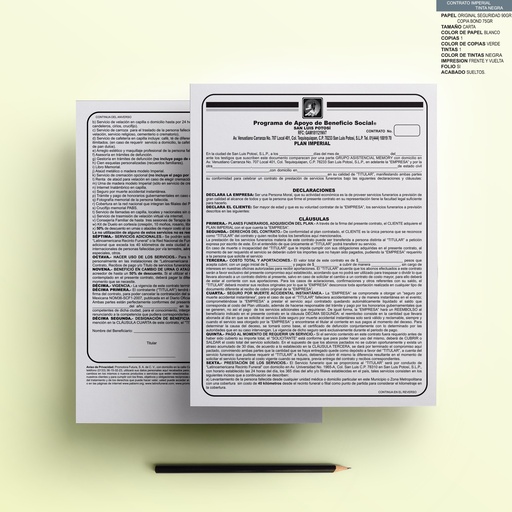 [SLP-101-0] CONTRATO PLAN IMPERIAL NEGRA