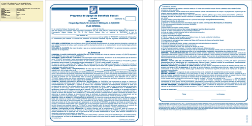 [CEL-102-0] CONTRATO PLAN IMPERIAL TINTA AZUL