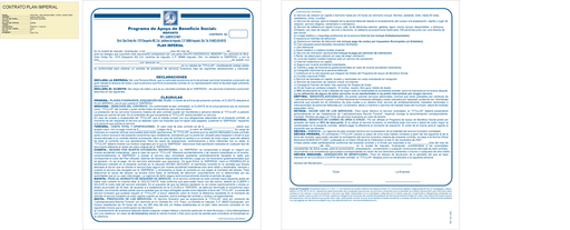 [IRA-102-0] CONTRATO PLAN IMPERIAL TINTA AZUL