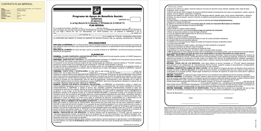 [QRO-101-0] CONTRATO PLAN IMPERIAL TINTA NEGRA