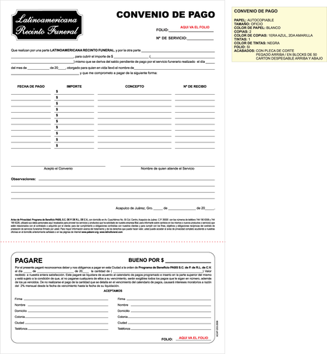 [ACAP-203-0] ACAP - CONVENIO DE PAGO