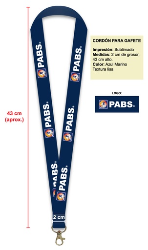 [CGUZ-501-0] CORDON AZUL MARINO PARA GAFETE PABS