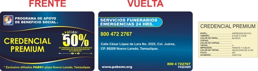 [NLAR-303-0] NLAR - CREDENCIAL PREMIUM