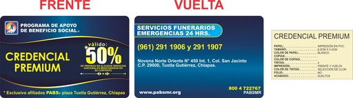 [TUX-303-0] TUX - CREDENCIAL PREMIUM