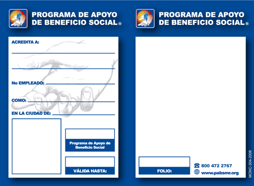 [MONC-304-0] MONC - CREDENCIAL PROVISIONAL PABS