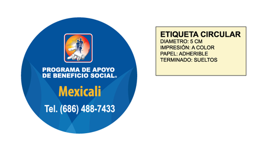 [MXL-301-0] ETIQUETA CIRCULAR
