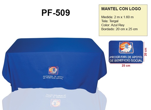 [PF-509-0] MANTEL CON LOGO PABS