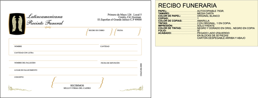 [CGUZ-204-0] RECIBO FUNERARIA
