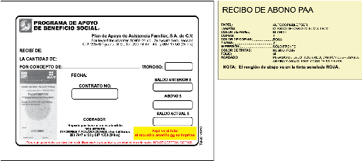 [TIJ-201-0] RECIBOS DE ABONO PAAF