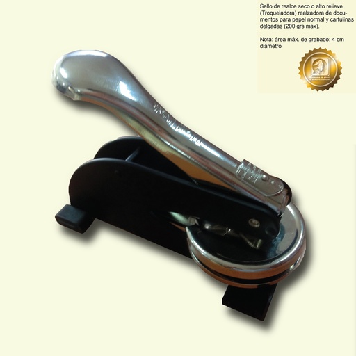[PF-313-0] SELLO TROQUELADOR PARA TITULO GENERICO GDE