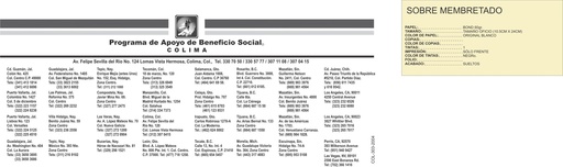 [COL-303-0] SOBRE MEMBRETADO