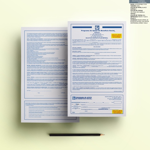 [ENS-102-0] SOLICITUD CONTRATO PLAN IMPERIAL PAAF DEL NORTE SS TAZ