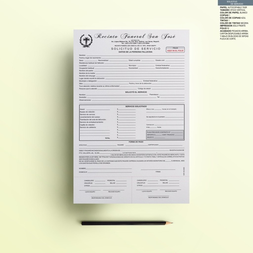 [VAR-103-0] SOLICITUD DE SERVICIO