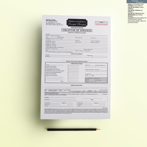 [AGS-103-0] SOLICITUD DE SERVICIOS