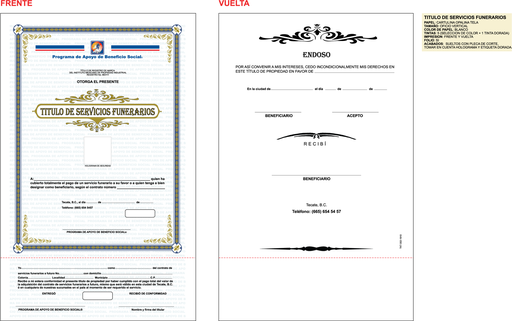 [TKT-302-0] TITULO DE SERVICIO