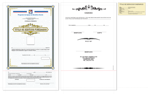 [QRO-301-0] TITULO DE SERVICIOS FUNERARIOS