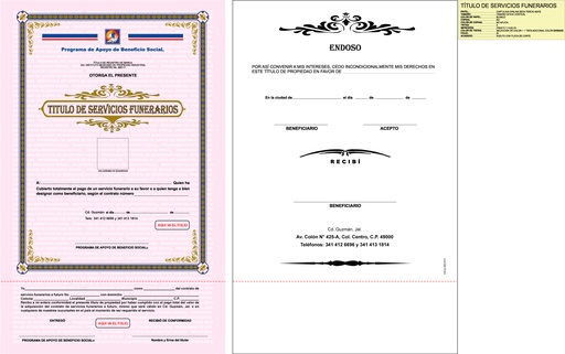 [CGUZ-305-0] TITULOS DE SERVICIO GUANATE