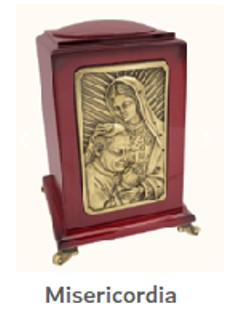 [UR-00013] URNA MISERICORDIA PAPA CON VIRGEN