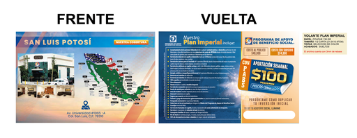 [SLP-402-0] VOLANTE APORTACIÓN SEMANAL