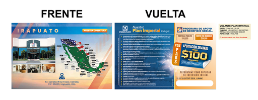 [IRA-402-0] VOLANTE APORTACIÓN SEMANAL